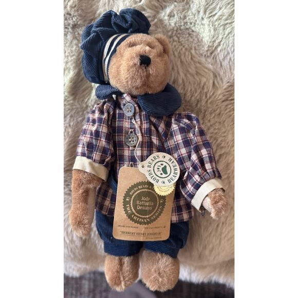 Boyds Bears Bearwear Herbert Henry Jodibear Plush Doll w Tags 9” - Picture 7 of 7